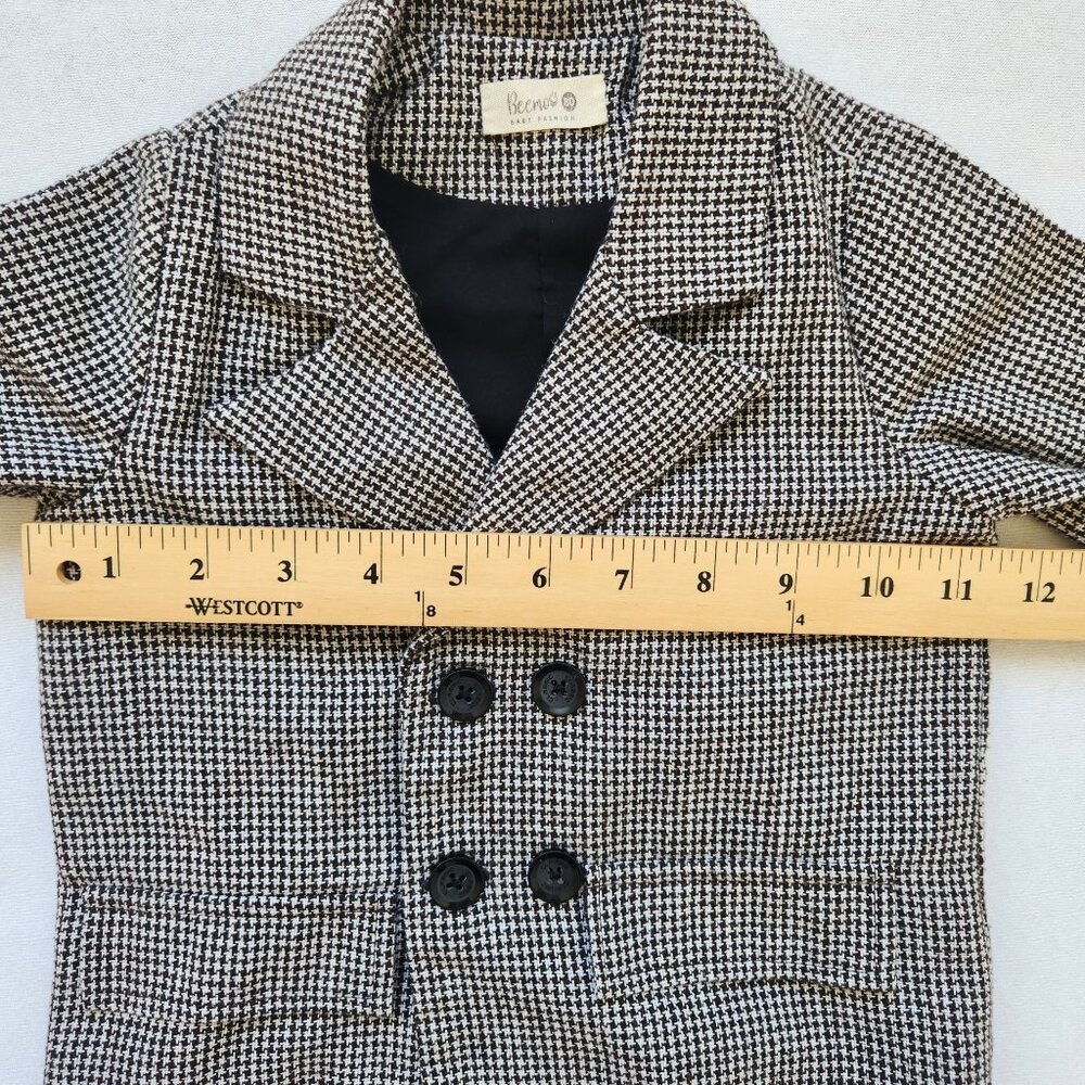 Beemo Baby Fashion Toddler Houndstooth Blazer & Pant Suit Set Party Event Easter - Picture 8 of 12
